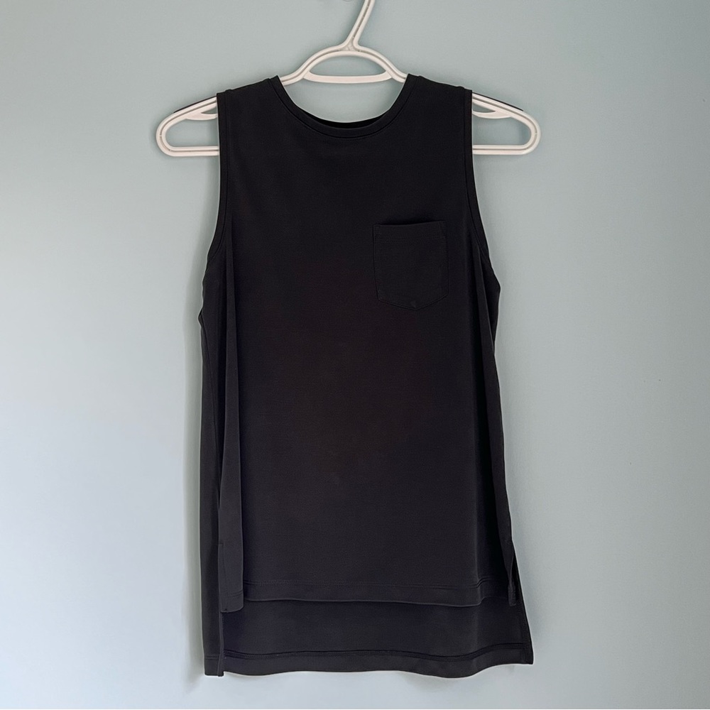 A New Day Black Pocket Tank Top (XS)